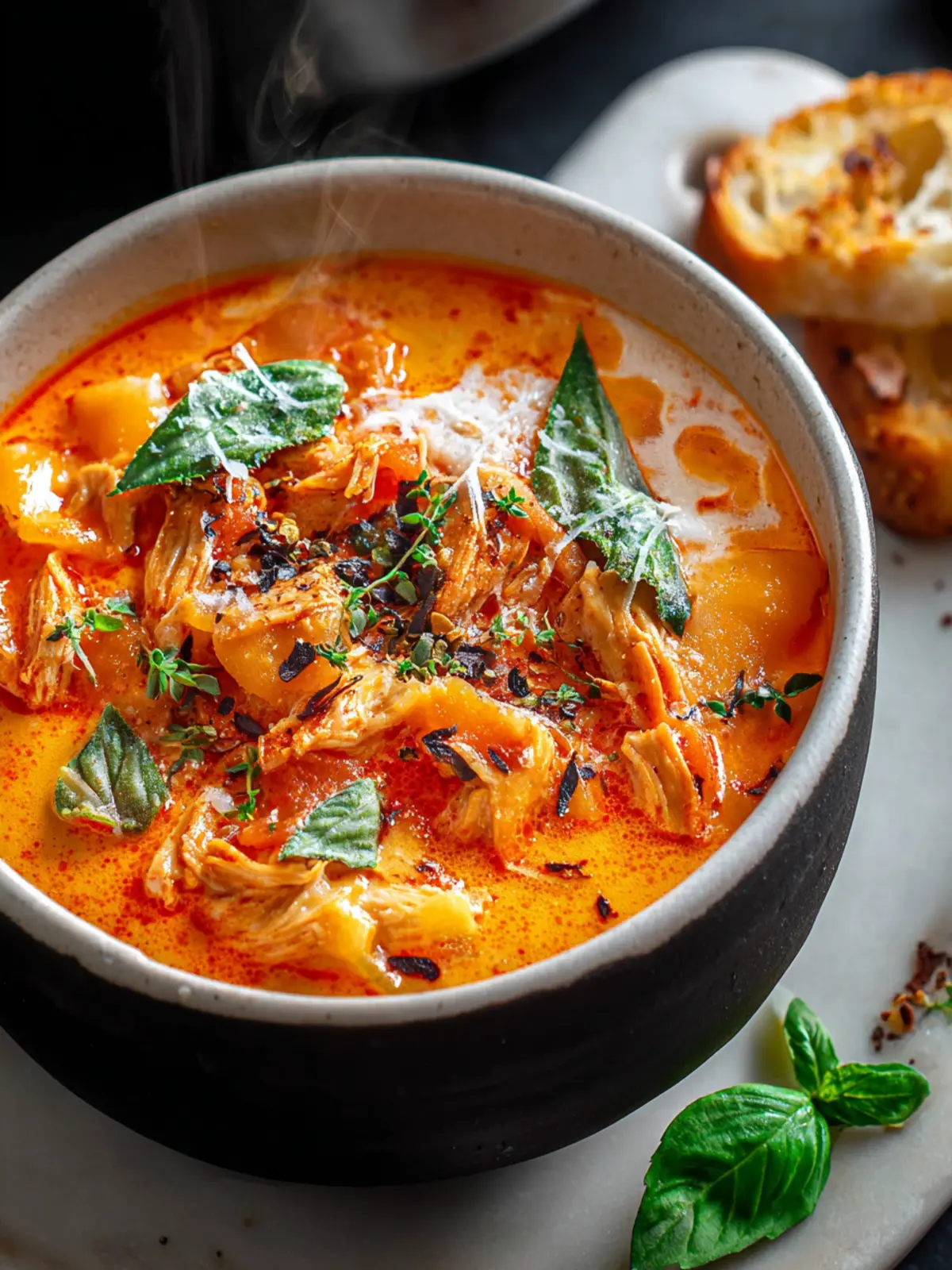 Cozy Creamy Chicken Tomato Soup: Perfect for Fall & Winter